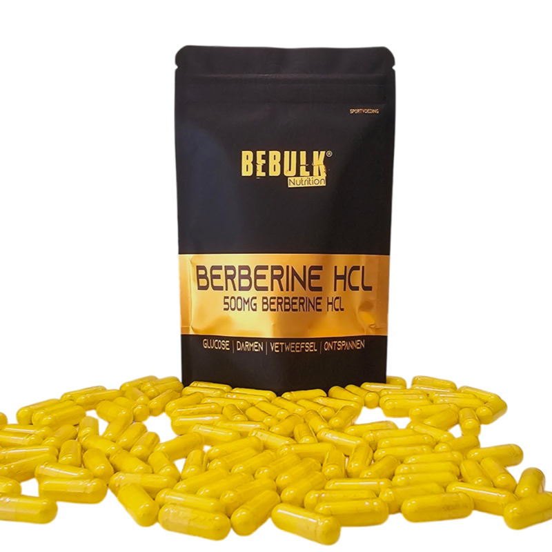 Berberin HCL 98 % 500 mg – Vegan – BeBulk Nutrition 