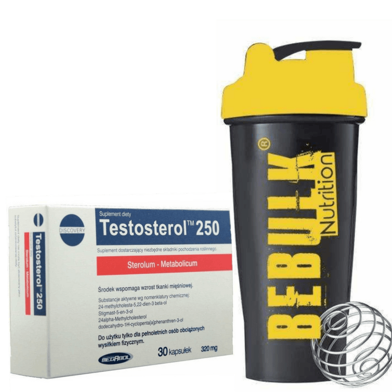 Testosterol - 30 Capsules - Megabol + BeBulk Nutrition Shaker Ball