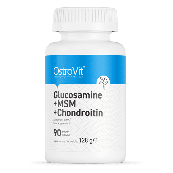 12 x Glucosamine + MSM + Chondroitin 90 Tablets OstroVit